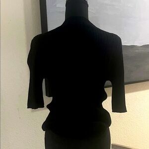 Vince Classic Black Short Sleeve Top